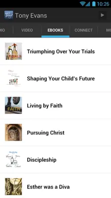 TUA Tony Evans android App screenshot 1