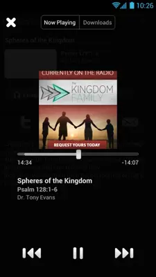 TUA Tony Evans android App screenshot 2